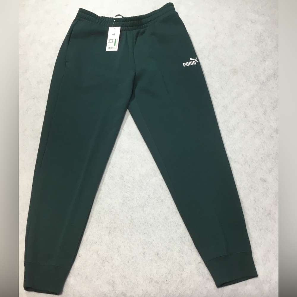 Puma Dark Green Women's Track Joggers SZ L